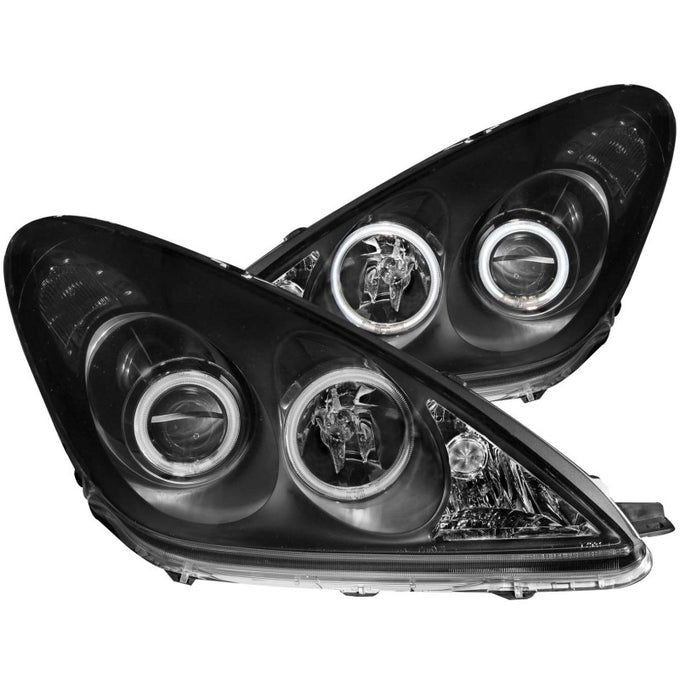 Black LED Halo Projector Headlights <br> 02-03 Lexus Es300