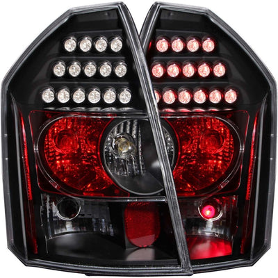 Black LED Taillights <br> 05-07 Chrysler 300C