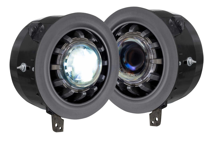 Pair Super7 Headlights <br> 18-24 Jeep Gladiator Wrangler