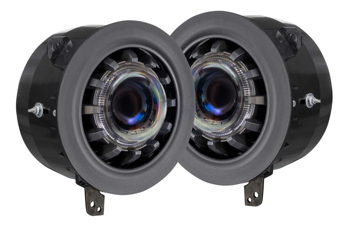 Pair Super7 Headlights <br> 18-24 Jeep Gladiator Wrangler