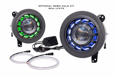 Pair Super7 Headlights <br> 18-24 Jeep Gladiator Wrangler