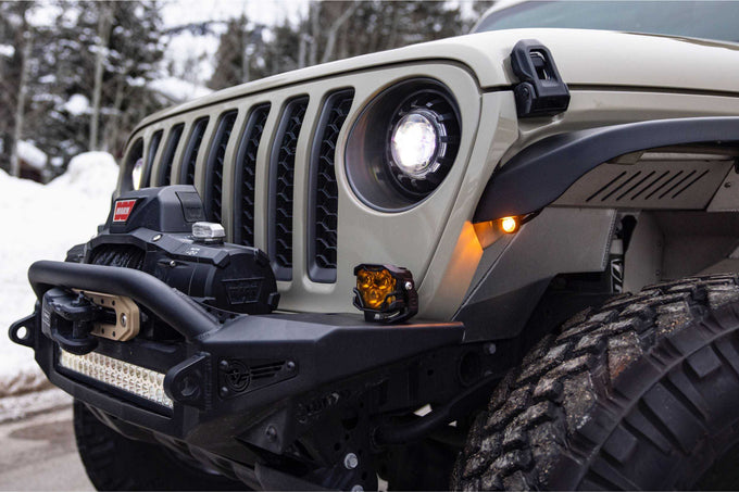 Pair Super7 Headlights <br> 18-24 Jeep Gladiator Wrangler