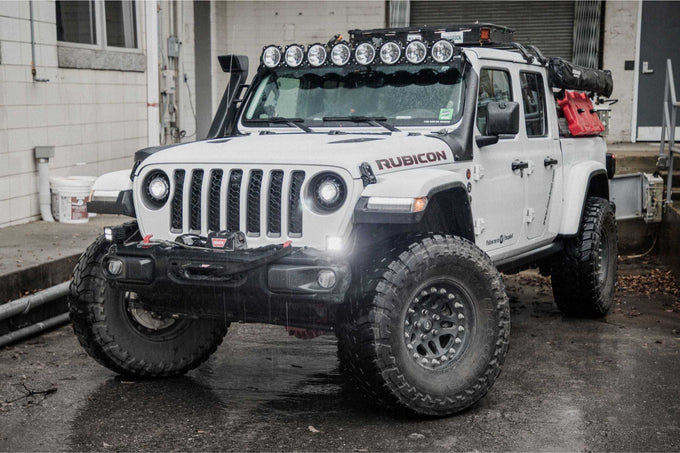 Pair Super7 Headlights <br> 18-24 Jeep Gladiator Wrangler
