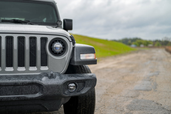 Pair Super7 Headlights <br> 18-24 Jeep Gladiator Wrangler