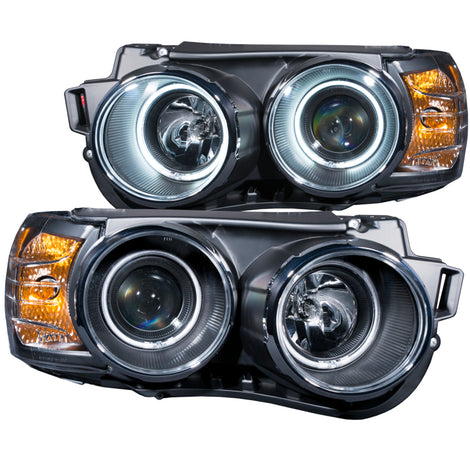 Black LED Halo Projector Headlights <br> 12-15 Chevy Sonic