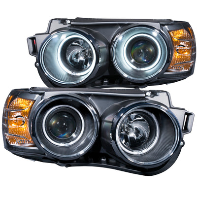 Black LED Halo Projector Headlights <br> 12-15 Chevy Sonic