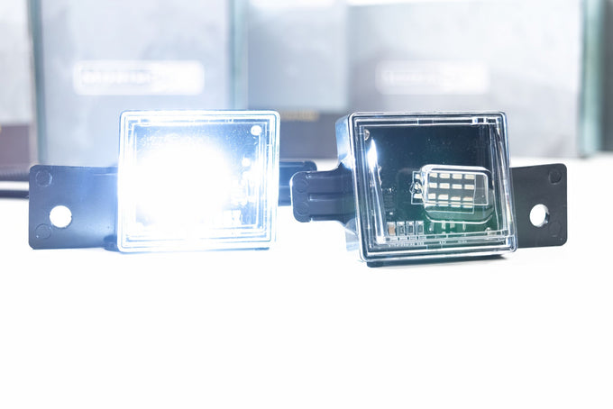 XB License Plate Lights (Pair) <br>14-20 Chevy, GMC,  Silverado/Sierra 1500/HD
