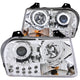 Chrome LED Halo Projector Headlights<br> 05-10 Chrysler 300