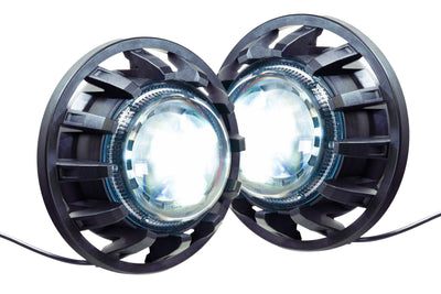 Pair Super7 Headlights <br> 07-17 Jeep JK Wrangler