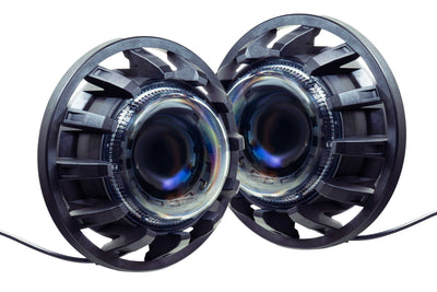 Pair Super7 Headlights <br> 07-17 Jeep JK Wrangler