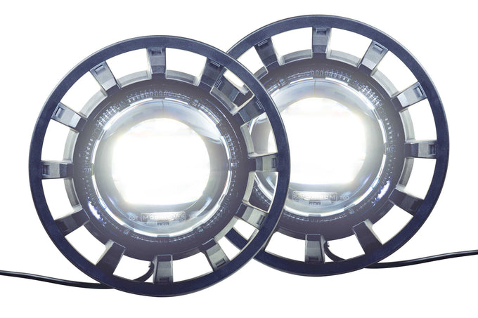 Pair Super7 Headlights <br> 07-17 Jeep JK Wrangler