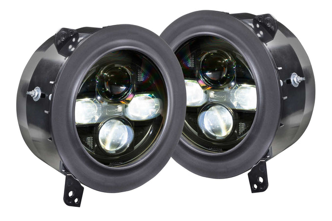 Pair Sealed7 Headlights <br> 18-23 Jeep Wrangler/Gladiator