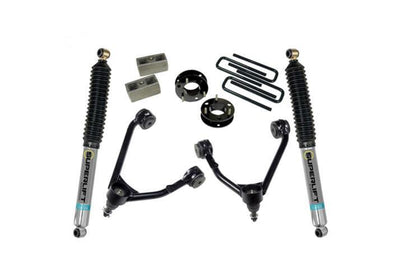 Suspension Lift Kit 3.5 in. with Bilstein Rear Shocks <br> Fit 14-18 Silverado / Sierra 2WD