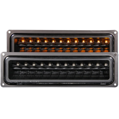 Black LED Parking Lights <br> 88-98 Chevy C/K/R/V-Series