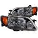 Black Crystal Headlights <br> 01-03 Mazda Protege