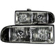 Black Crystal Headlights <br> 98-05 Chevy S-10, Blazer