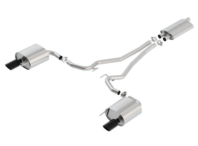 Touring Cat-Back Exhaust System <br> 15-19 Ford Mustang 2.3L
