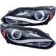 Black Projector Headlights Plank Style Design <br> 12-14 Ford Focus