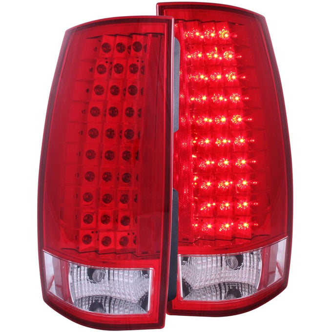 Red/Clear G4 LED Taillights <br> 07-14 Chevy Suburban, Tahoe