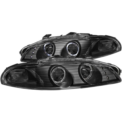 Black G2 LED Halo Projector Headlights <br> 97-99 Mitsubishi Eclipse