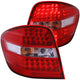 Red/Clear LED Taillights <br> 06-07 Mercedes Benz M Class W164