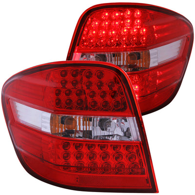 Red/Clear LED Taillights <br> 06-07 Mercedes Benz M Class W164