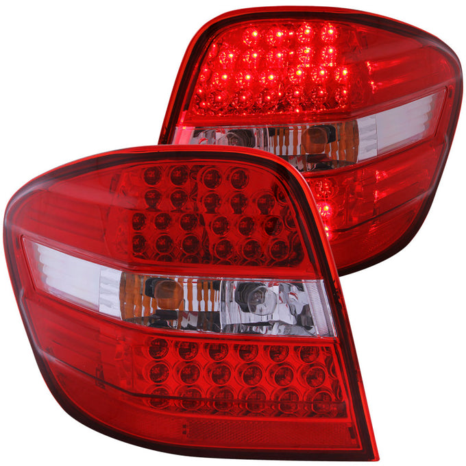 Red/Clear LED Taillights <br> 06-07 Mercedes Benz M Class W164