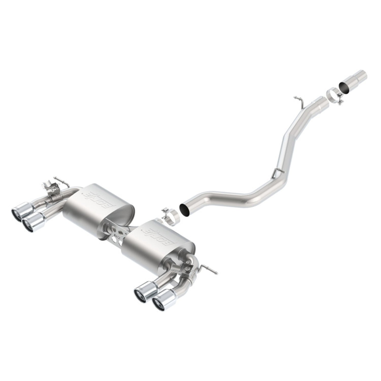 S-Type Cat-Back Exhaust System <br> 15-17 Volkswagen Golf R 2L L4