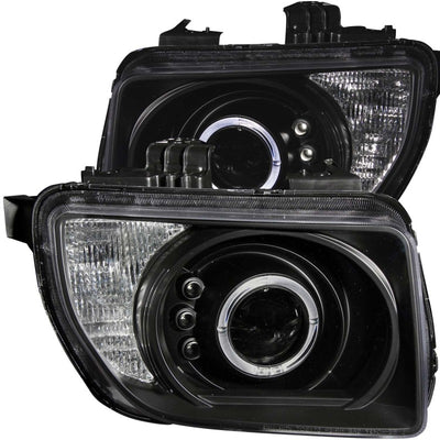 Black LED Halo Projector Headlights <br> 03-06 Honda Element
