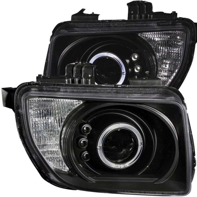 Black LED Halo Projector Headlights <br> 03-06 Honda Element