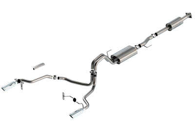 Touring Cat-Back Exhaust System <br> 21-24 Ford F-150 F-150 2.7L/ 3.5L V6