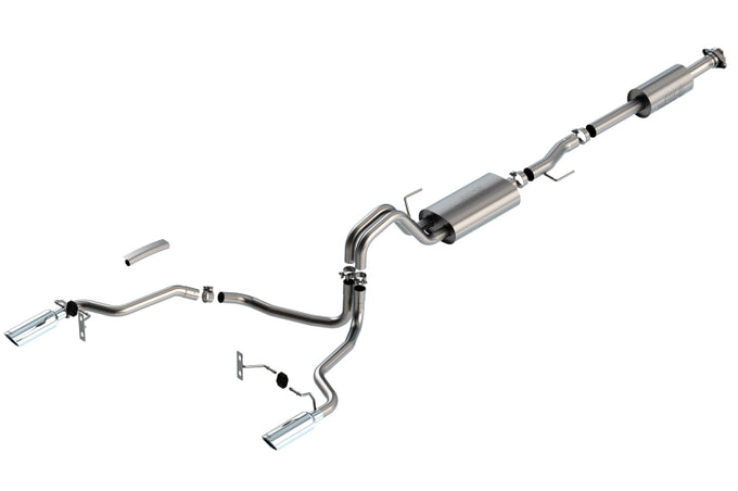 Touring Cat-Back Exhaust System <br> 21-24 Ford F-150 F-150 2.7L/ 3.5L V6