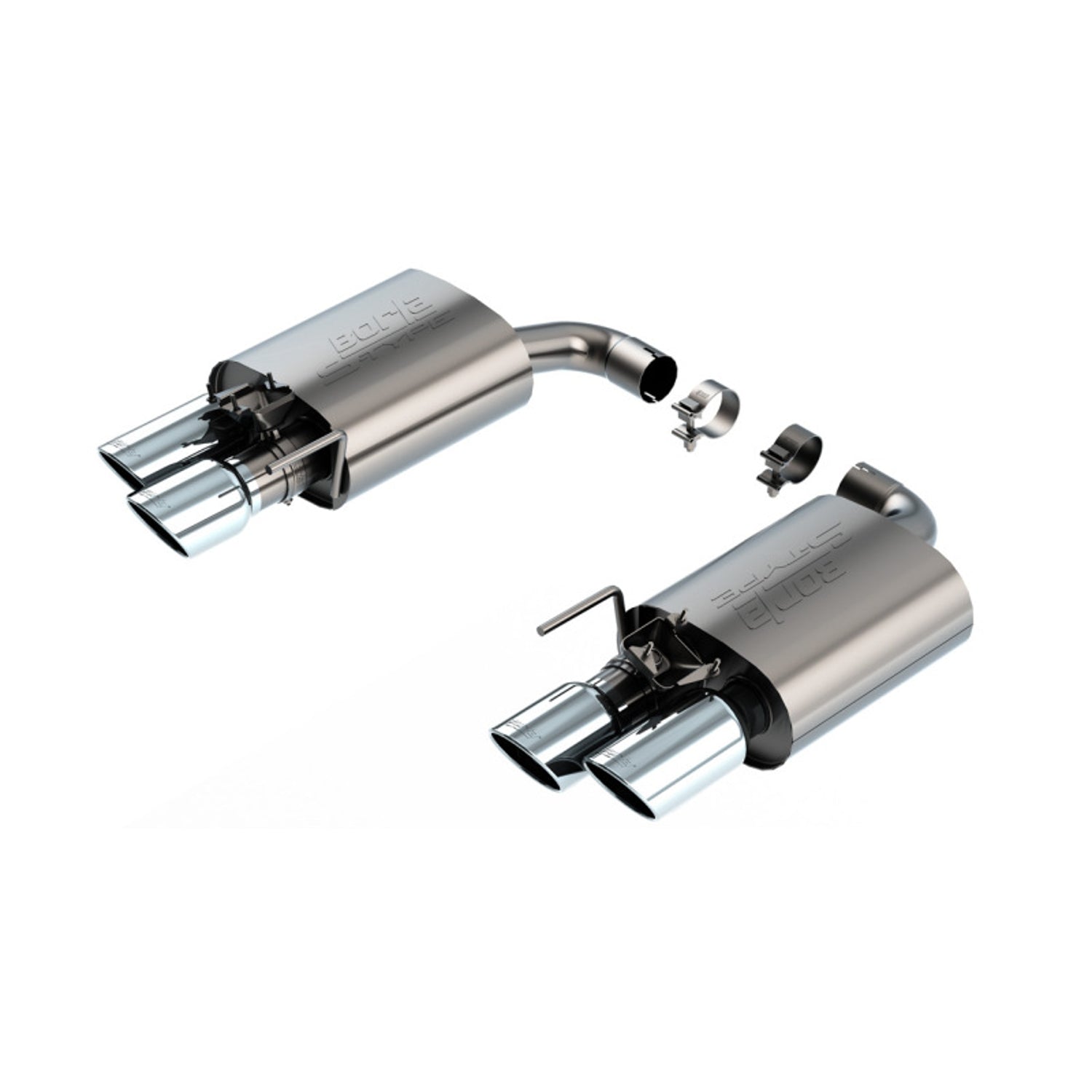 S-Type Axle-Back Exhaust System <br> 2024 Ford Mustang GT Without Active Exhaust