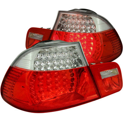 Red/Clear LED Taillights <br> 00-03 BMW 3 Series E46