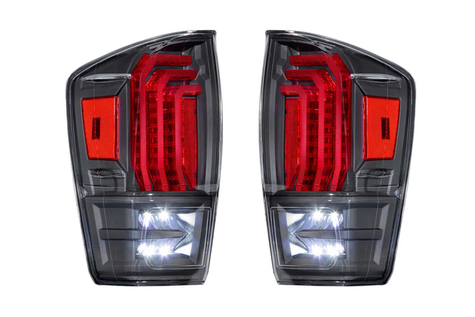 Pair / Clear Lens XB LED Tail Lights <br> 16-23 Toyota Tacoma