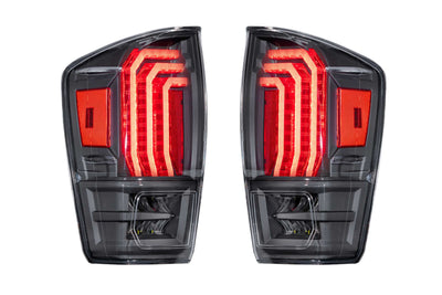 Pair / Clear Lens XB LED Tail Lights <br> 16-23 Toyota Tacoma