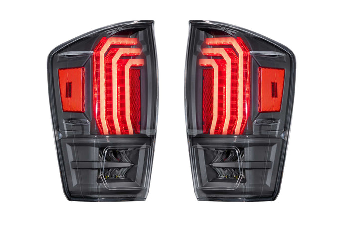 Pair / Clear Lens XB LED Tail Lights <br> 16-23 Toyota Tacoma
