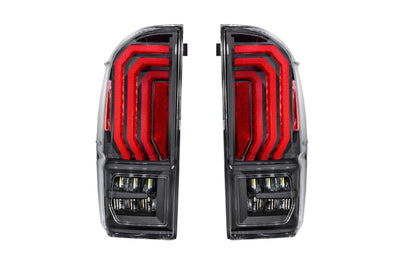 Pair / Clear Lens XB LED Tail Lights <br> 16-23 Toyota Tacoma