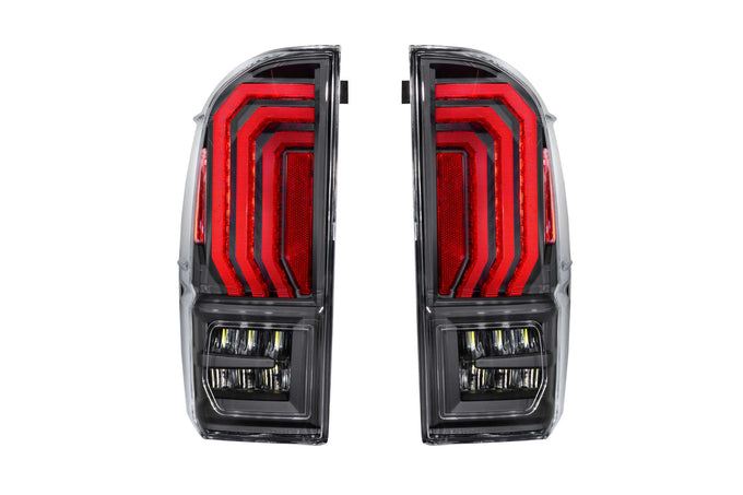 Pair / Clear Lens XB LED Tail Lights <br> 16-23 Toyota Tacoma