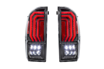 Pair / Clear Lens XB LED Tail Lights <br> 16-23 Toyota Tacoma
