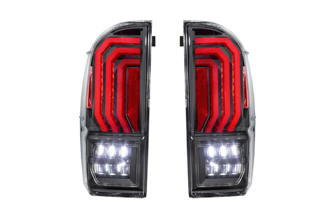 Pair / Clear Lens XB LED Tail Lights <br> 16-23 Toyota Tacoma