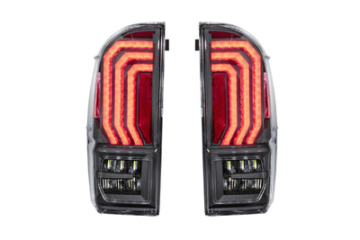Pair / Clear Lens XB LED Tail Lights <br> 16-23 Toyota Tacoma