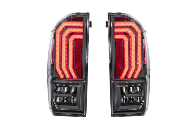 Pair / Clear Lens XB LED Tail Lights <br> 16-23 Toyota Tacoma