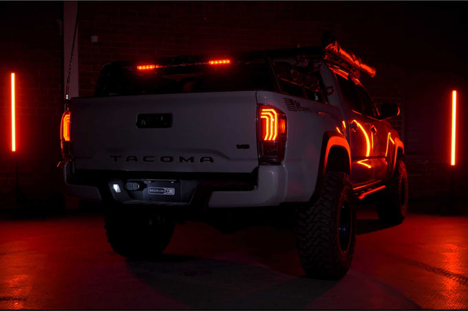 Pair / Clear Lens XB LED Tail Lights <br> 16-23 Toyota Tacoma