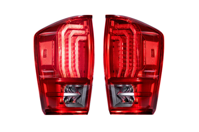 Pair / Red Lens XB LED Tail Lights <br>16-23 Toyota Tacoma