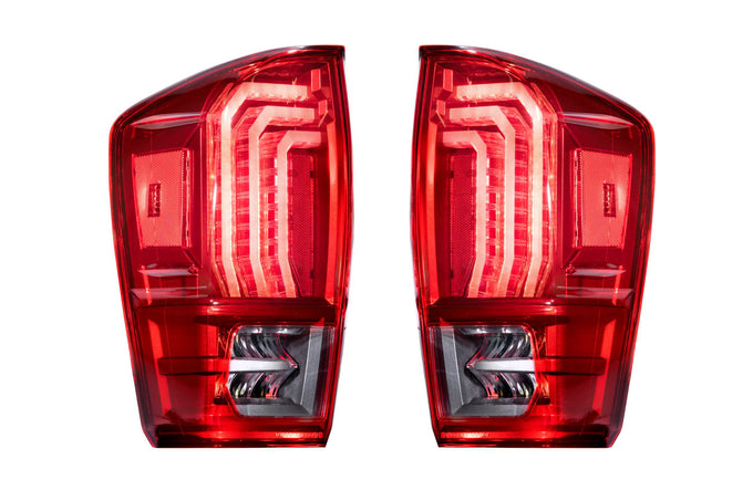 Pair / Red Lens XB LED Tail Lights <br>16-23 Toyota Tacoma
