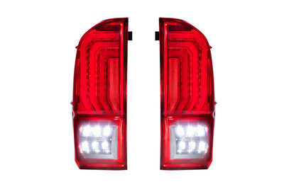 Pair / Red Lens XB LED Tail Lights <br>16-23 Toyota Tacoma