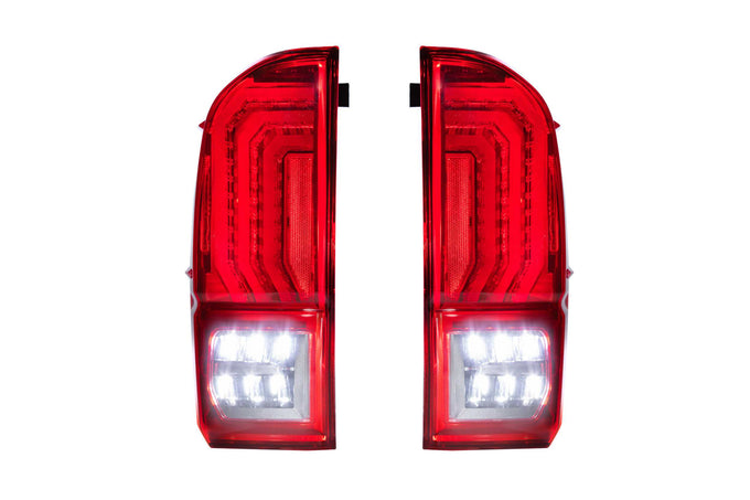 Pair / Red Lens XB LED Tail Lights <br>16-23 Toyota Tacoma