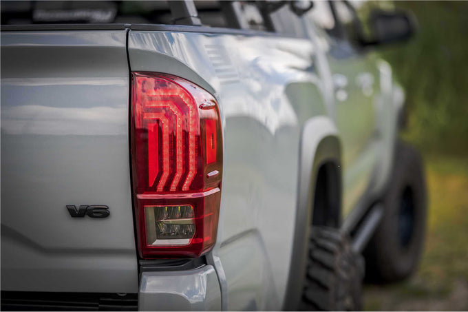 Pair / Red Lens XB LED Tail Lights <br>16-23 Toyota Tacoma
