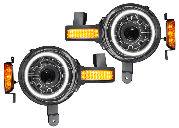 Bi-LED Projector Headlights (Heated Lens) <br> 21-25 Ford Bronco